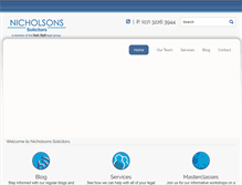 Tablet Screenshot of nicholsons.com.au